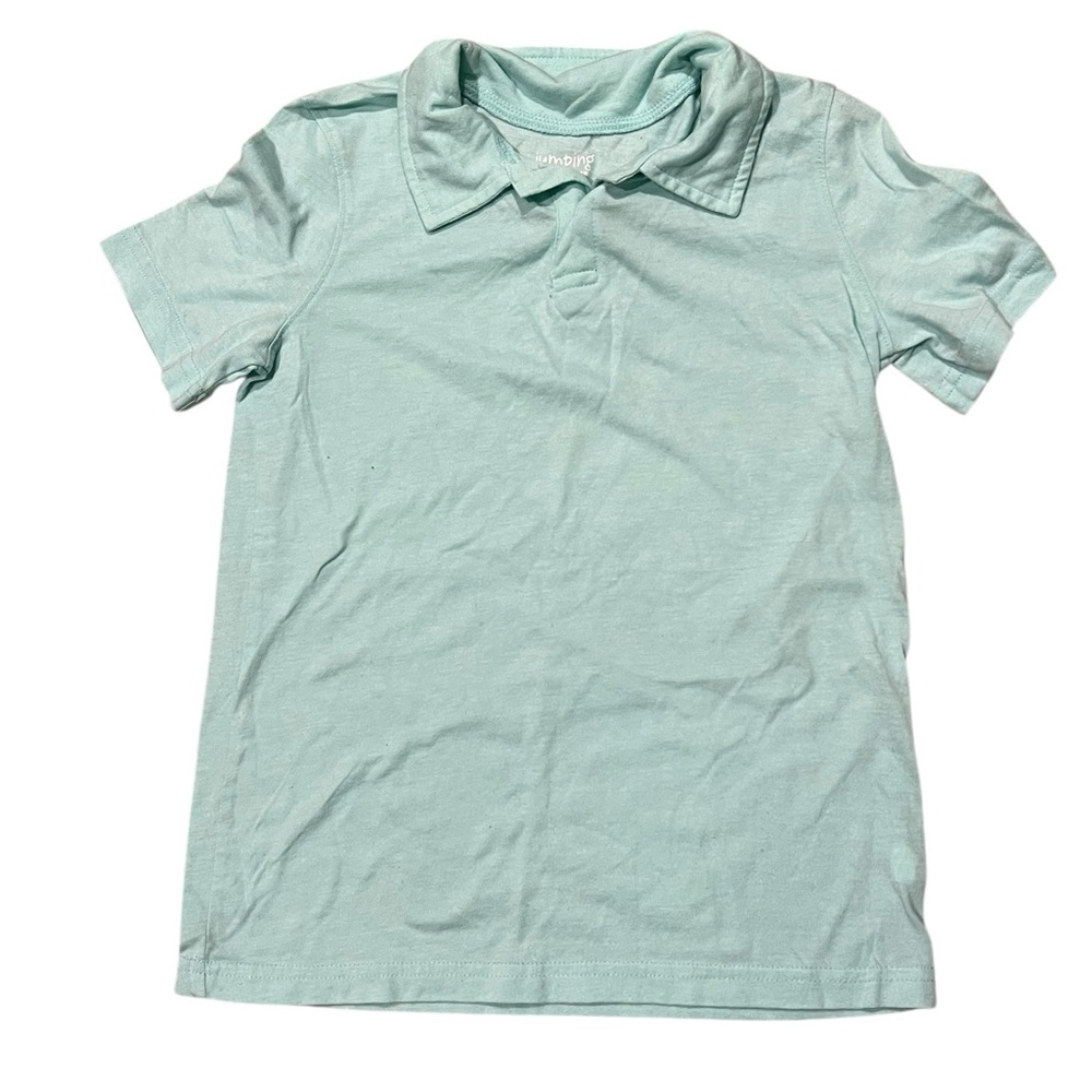 Jumping Beans Light Blue Kids Polo Shirt size 7 - Preloved